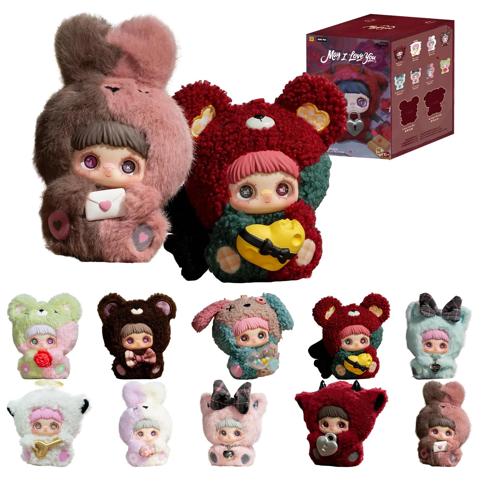 

TOP TOY x MayMei и Серия Плюшевый Подвеска Гачапон Сюрприз Фигурка Пластиковая Модель Премиум Мягкая Виниловая Игрушка Подарок на День Рождения Оригинальный Персонаж Рождество