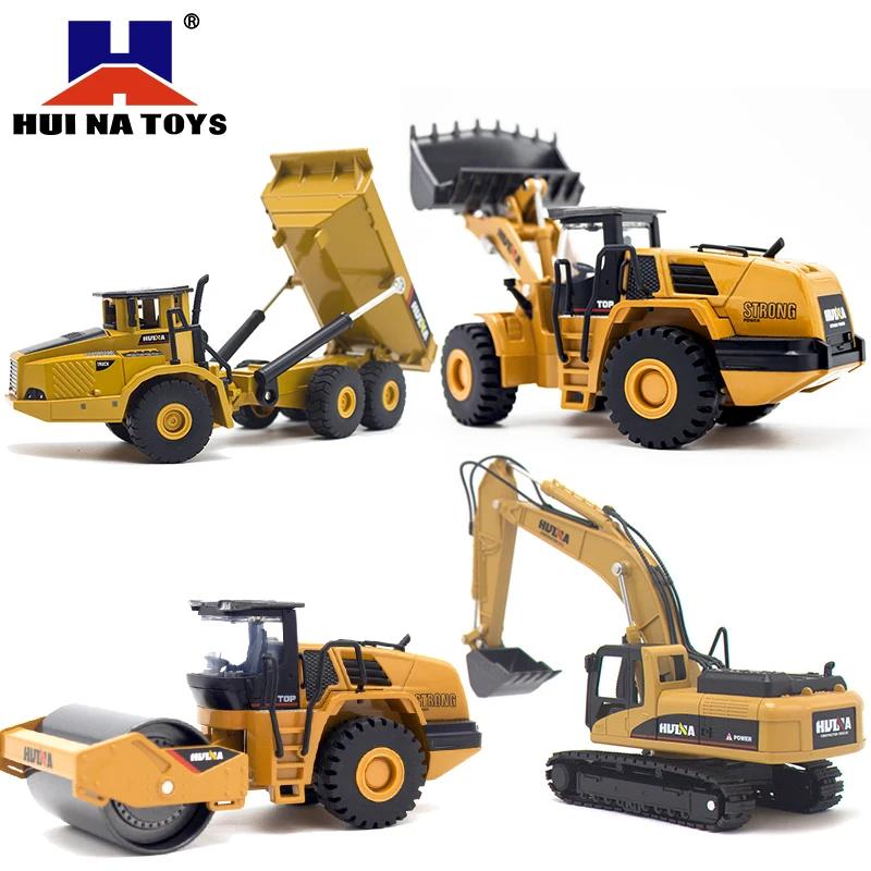 High-Quality Huina High-Quality 1:50 High-Quality Static High-Quality Mixer High-Quality Dump High-Quality Truck High-Quality Loader High-Quality