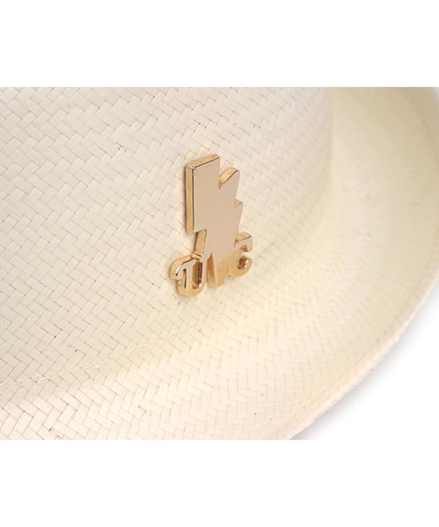 Yunibeosyeolkemiseuteuli Bu Gentle Simple Ivory Fedora Summer Hat