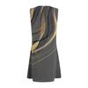 Women's Casual Sundress With Pockets Summer Boho Beach Dress T-Shirts Dress V Neck Loose Tank Dresses