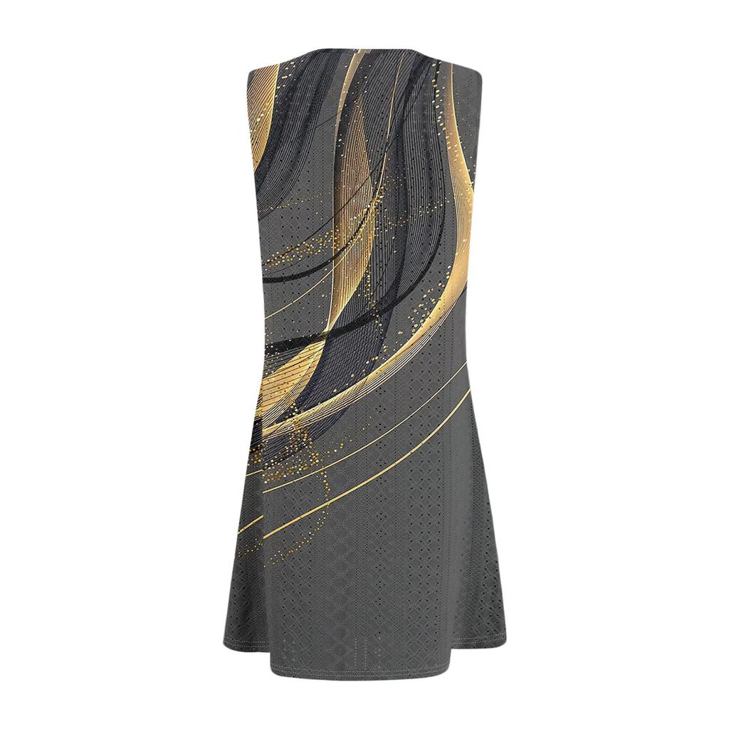 Women's Casual Sundress With Pockets Summer Boho Beach Dress T-Shirts Dress V Neck Loose Tank Dresses