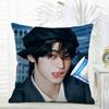 Casual Kpop Idol Fans Gift of HHANJIN Cushion Cover Daily Washable Linen Pillowcase Soft  for Sofa Bed Home Room Decor