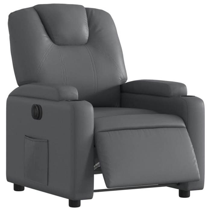 VidaXL Fauteuil Inclinable Électrique, Chaise de Relaxation avec Dossier et Repose-pied Réglables, Siège de Salon, Moderne, 3204419