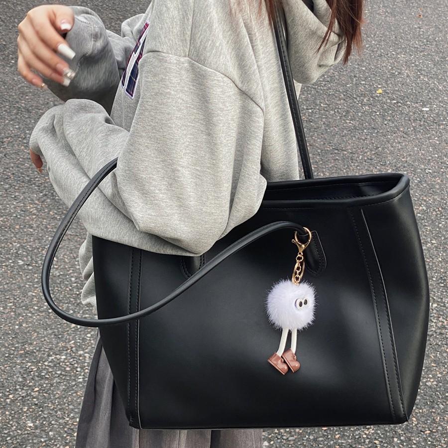 Retro Large-capacity Bag Women's Bag 2025 New Trendy Korean Versatile Tote Bag Large-capacity Shoulder Commuter Bag