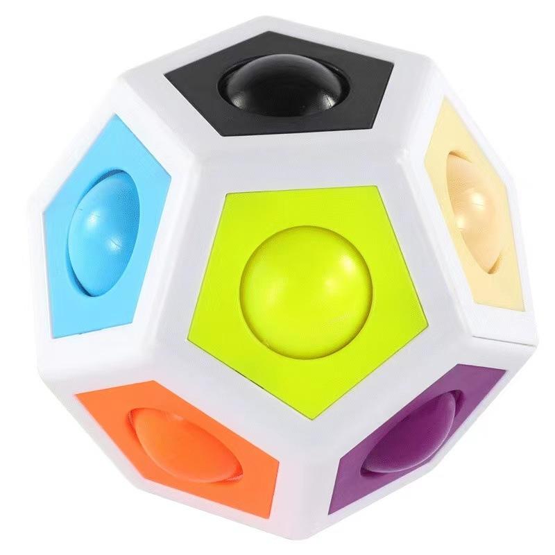 Magic Rainbow Ball Early Education Toy Children's Puzzle Thinking Training Children's Intelligence Brain Football Cube Boy