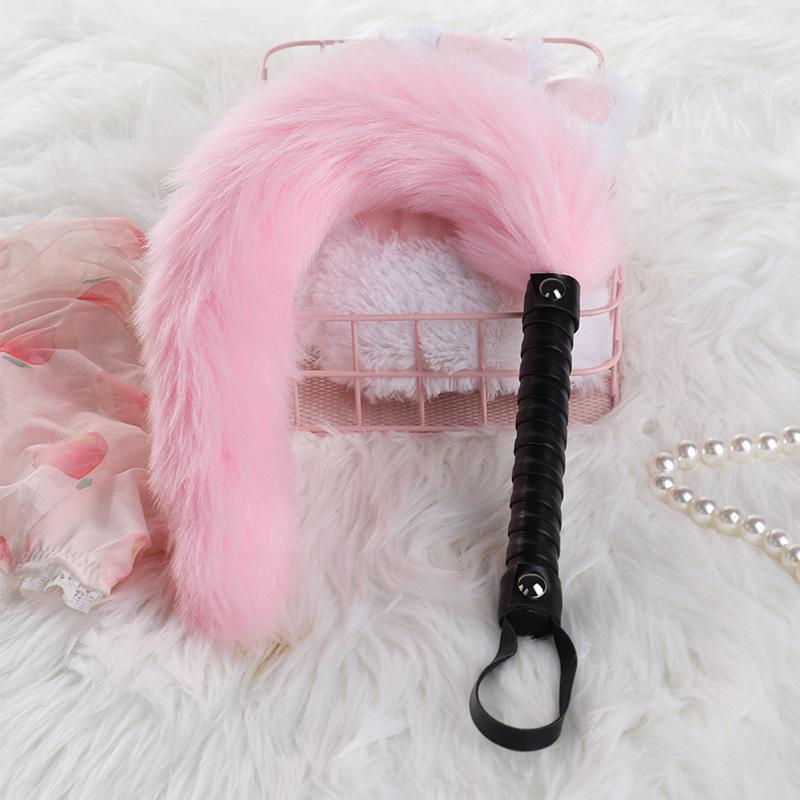 Plush Fox Tail Whip Teaching Whip Sm Erotic Slap Punishment Torture Adult Products Alternative Foreplay Sex Toys Erotic Whip