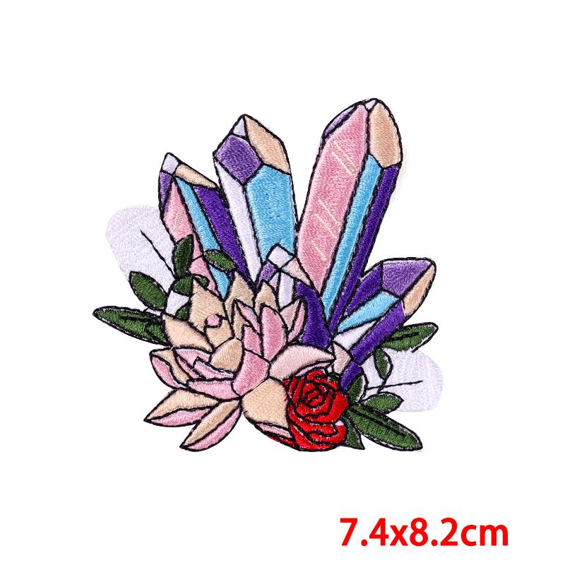 5 szt./Partie Księżyc Motyl Taśma Kwiat Haftowana Naszywka Kreskówkowe Naszywki Na Ubrania DIY Naszywki Do Naprasowywania Na Ubrania Naklejki Do Naszywania