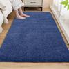 Thickened Bedroom Bedside Carpet Solid Color Flocking Bathroom Absorbent Floor Mat Bay Window Mat Children'S Climbing Mat Plush Foot Mat