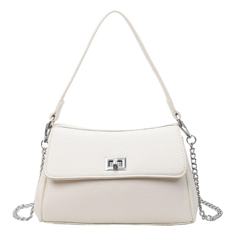 Commuter large-capacity bag women's spring summer new fashion shoulder underarm bag texture handbag small square bag