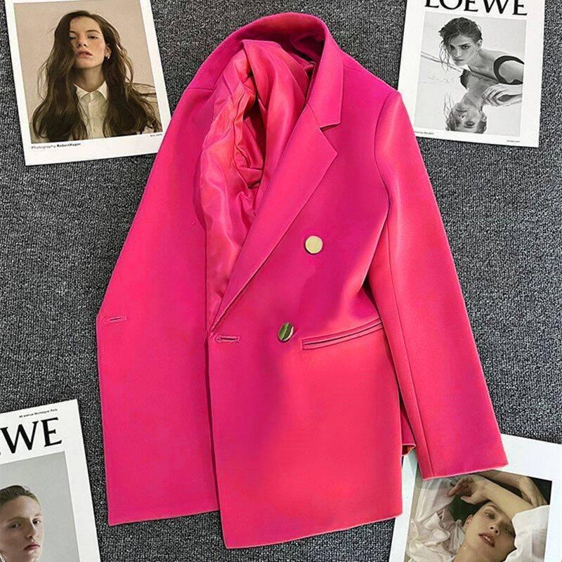 Women's Green Slim Fit Suit Jacket - Trendy Spring 2025 Street Style