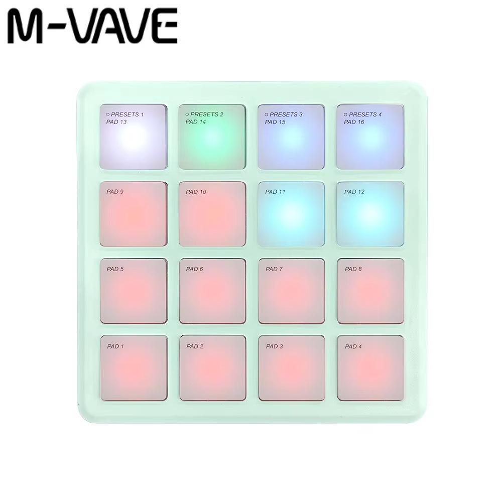 M-VAVE SMC-PAD Portable RGB MIDI DJ Pad Keyboard