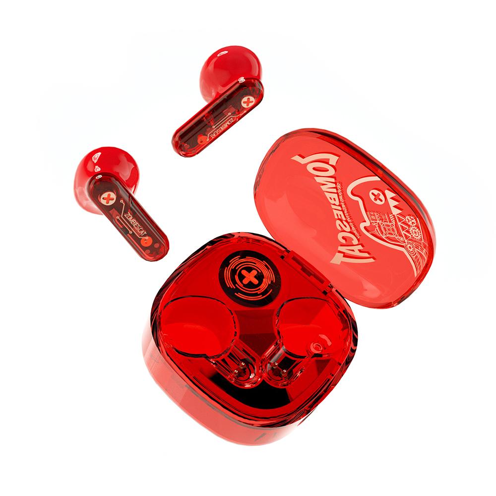 ZOMBIESCAT B2 Wireless Earbuds BT5.3 Earphone, Lightweight and Ergonomic Design, Low Latency Rechargeable Battery, Cool