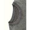 Men's Washed Solid Color T-shirt with Printed Patterns - Loose and Trendy Oversized Version, Retro and Vintage Style, Versatile and Casual