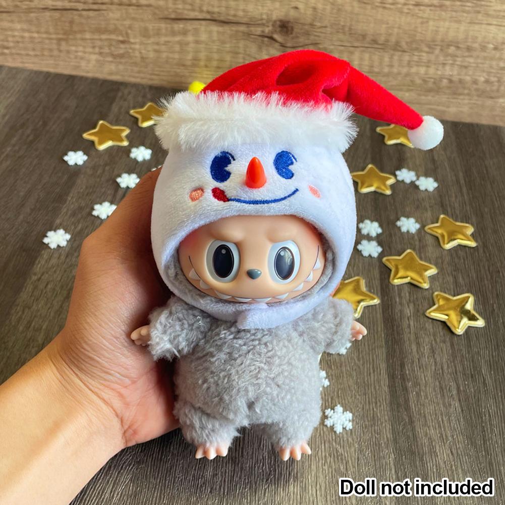 

Для 17 см Кукольная одежда Лабубу Рождественская одежда Толстовки Кукольная одежда Цветные толстовки Кукольные аксессуары Милые украшения Маленькая одежда 03