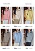 Women's Thick Wool Lapel Sweater: Autumn Winter, Half-Zip, Cable Knit, Long Sleeve Base Layer