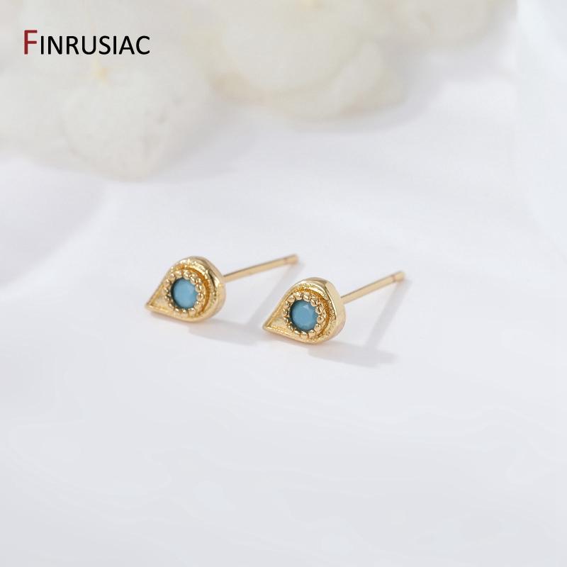

New Fashion Gold Plated 925 Silver Needle Hypoallergenic Ear Studs Women Stud Earrings For Women Jewelry Mother s Day Gift 1 pair