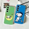 O-l Snoopy Phone Case For SamsungA10,12,20,21S,30,31,40,50,51,52,70,71 Transparent Cover