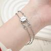 2Set Layered Necklace Clasps Magnetic Bracelet Connectors for Layering Multiple Strands Jewelry Connector Slide Tube Fasteners