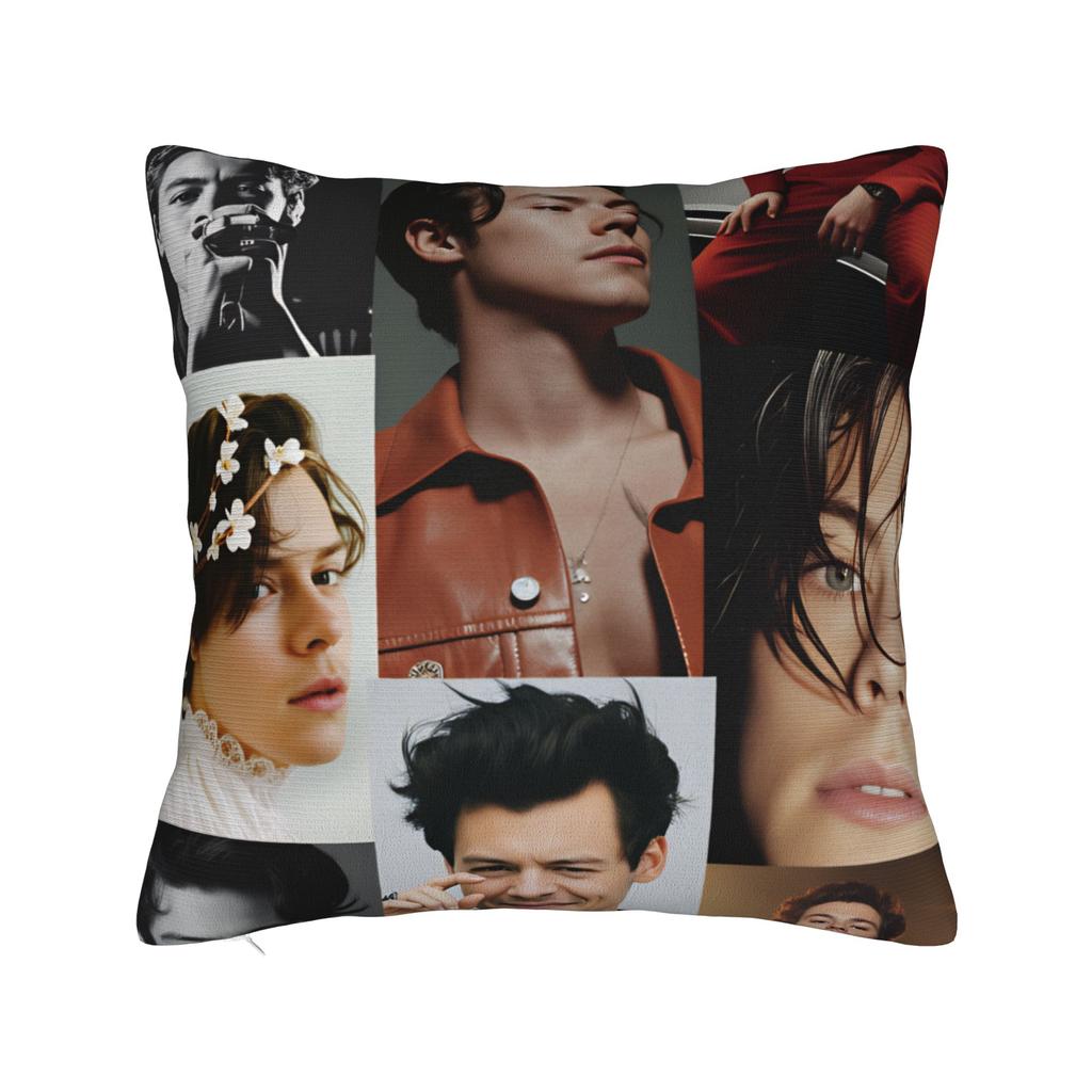 Singer H-Harrys S-Styles  Pillow Cover  Custom Cushion Cover Kawaii Pillow Case For Chair Sofa Home Decor