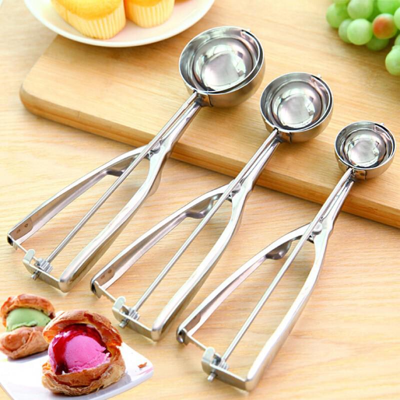 Stainless Steel Ice Cream and Fruit Baller Spoon Set