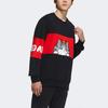 Adidas Neo X Crossover CNY New Year Edition Graphic Print Regular Fit Crew Neck Fleece Sweatshirt Men Black GP5760