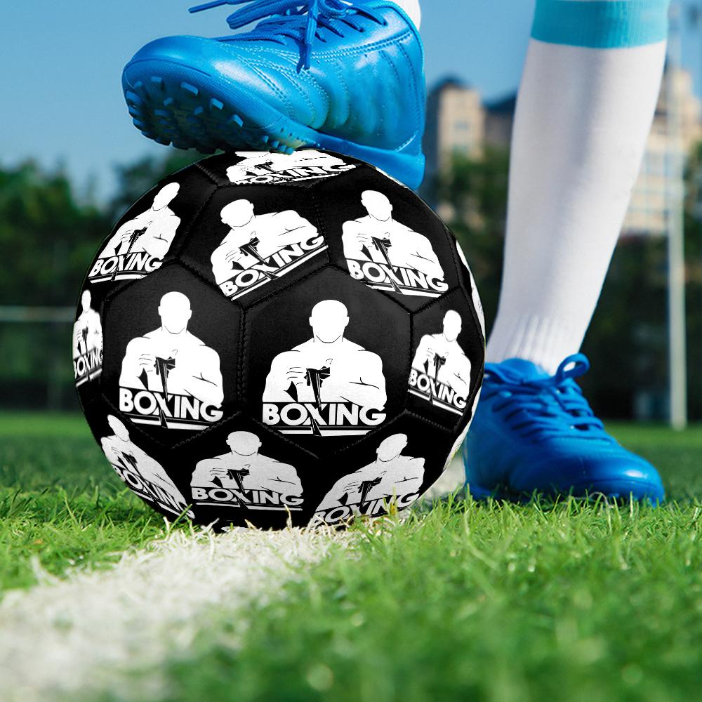 boxing Theme Size 5 Soccer Ball, Suitable for Both Indoor and Outdoor Matches, a Gift Suitable for Everyone.