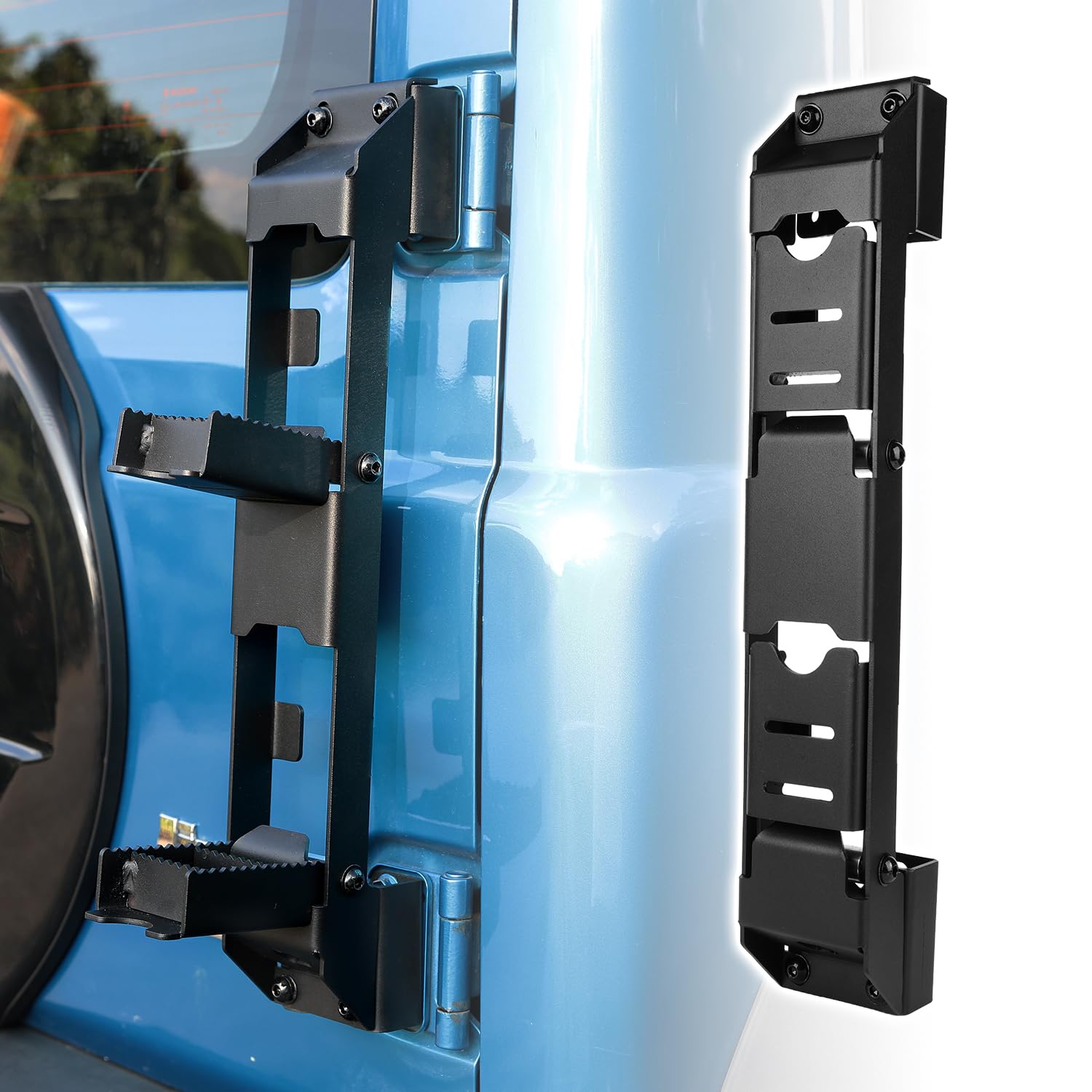 

Cartist Задняя лестница-ступенька для Jimny Jimny Sierra и Jimny Nomad JC74 2018-настоящее время Складная хвостовая лестница с настраиваемым внешним аксессуаром с дизайном чёрный