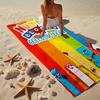 Number-Blocks Abenteuer Strandtuch, Superweiche Mikrofaser, Geschenk für Sie/Ihn, Geburtstag, für Pool, Strand, Reisen, Heimdeko Fan-Geschenke
