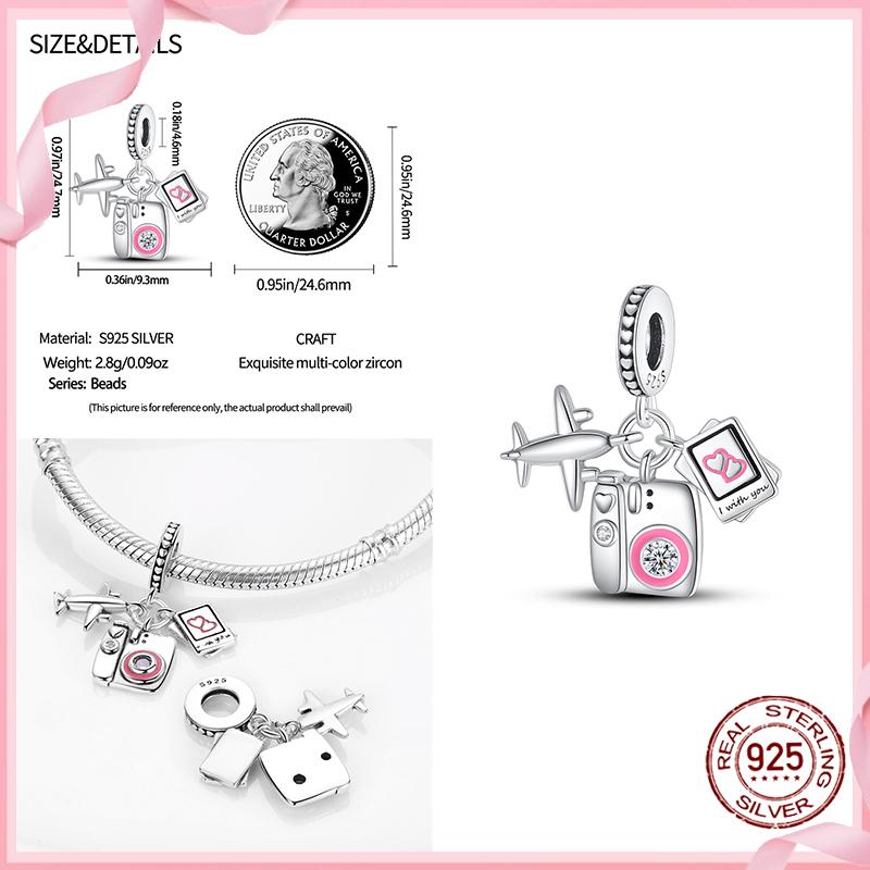 TOP Copper Pink Girls Skirt Cute Cat Charm Bead Charms Bead Charms Ideal For Womens Authentic Bracelets Copper Pendant Do It Yourself Jewellery Gift
