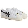 BAPE x adidas Superstar Blanc Vintage Noir Baskets Unisexe Blanc Nuage Noir Principal Blanc Cassé JR2701