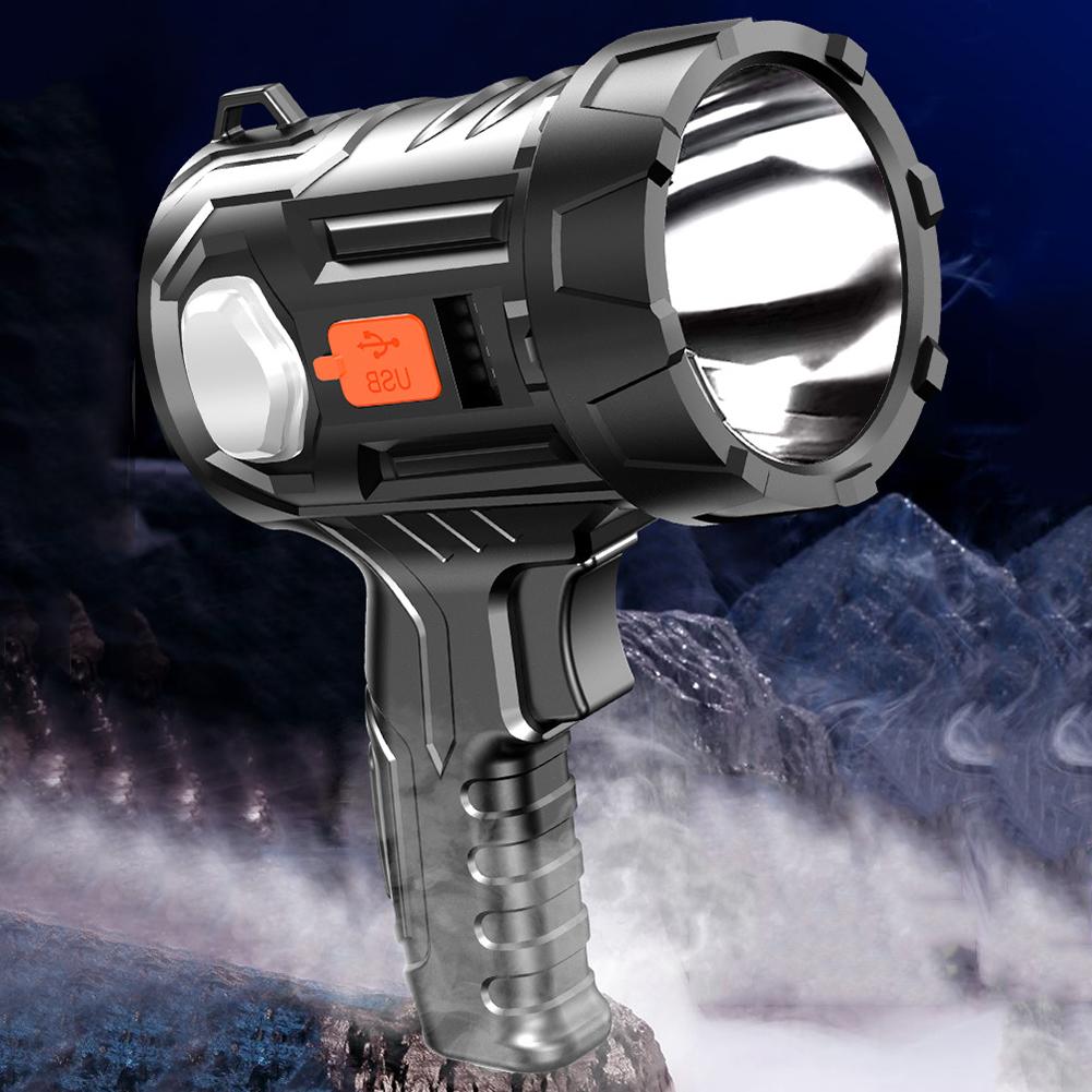 Waterproof Handheld Flashlight LightLED Camping Flashlight Emergency Power Bank Last Up To 4-5H 6 Gears 350LM Outdoor Equipment