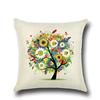 Fashionable Pillows Pastoral Fresh Cartoon Flower Tree Pattern Pillow Creative Home Pillow Case Does Not Include Core
