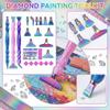Diamond Painting Pen Set with Multiple Interchangeable Tips Ergonomic Resin Handle and Accessories for Craft Projects