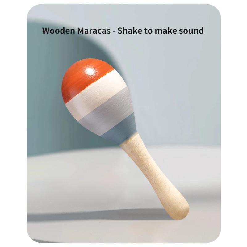 5Pcs Baby Musical Instruments Sensory Rattle Toys Early Educational Baby Musical Toys Montessori Toys Birthday Gifts for Kids
