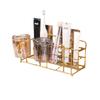 Accessible Luxury Electric Toothbrush Rack Punch-Free Toilet Bathroom Wall Hanging Toothbrush and Cup Toothpaste Storage Rack