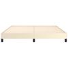 Bed Frame Cream 160x200 cm Faux Leather