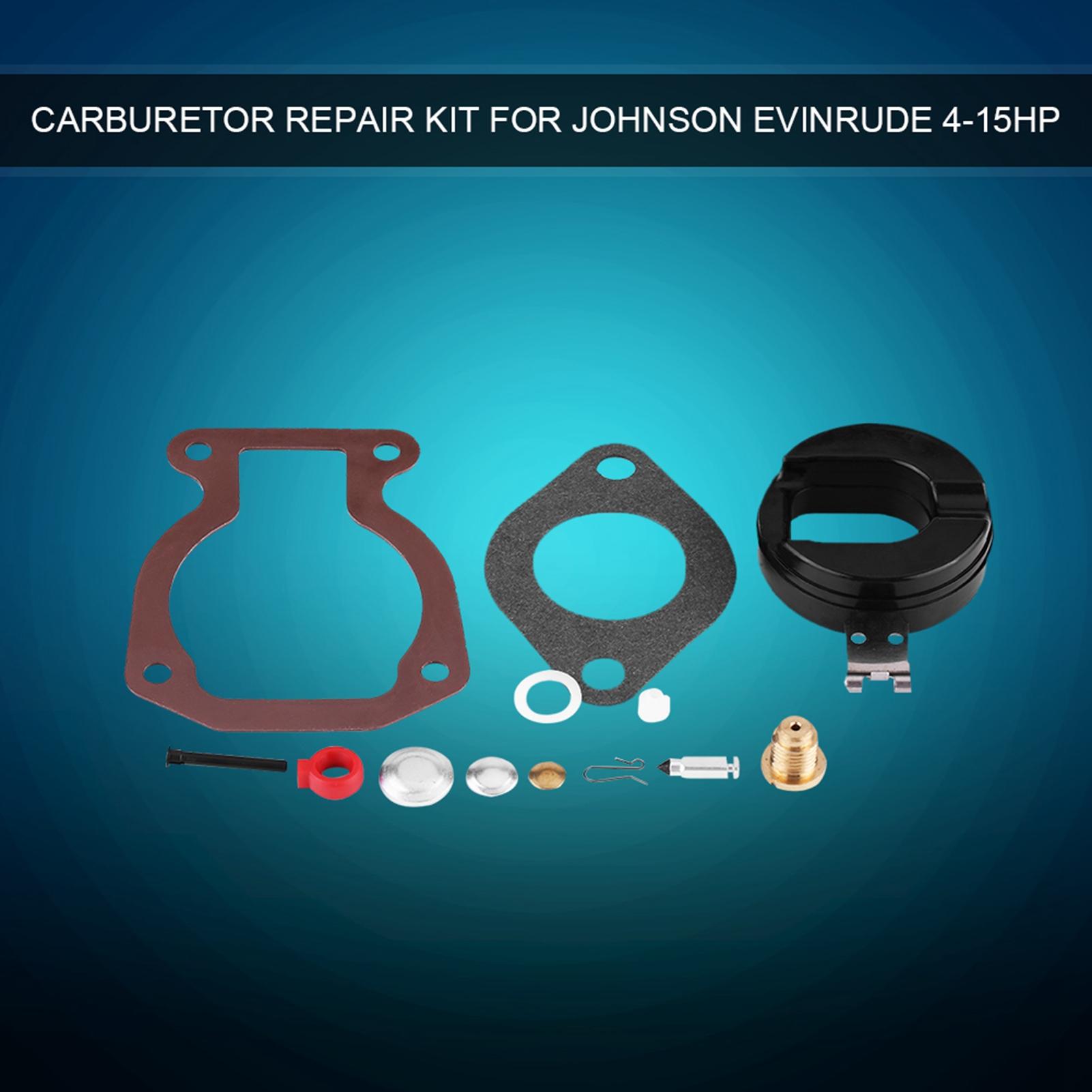 Carburetor Repair KIT, 13pcs Outboard Motors Complete Rebuild Kit with Needle Sls Carburetor CARB REBUILD KIT FOR 398453