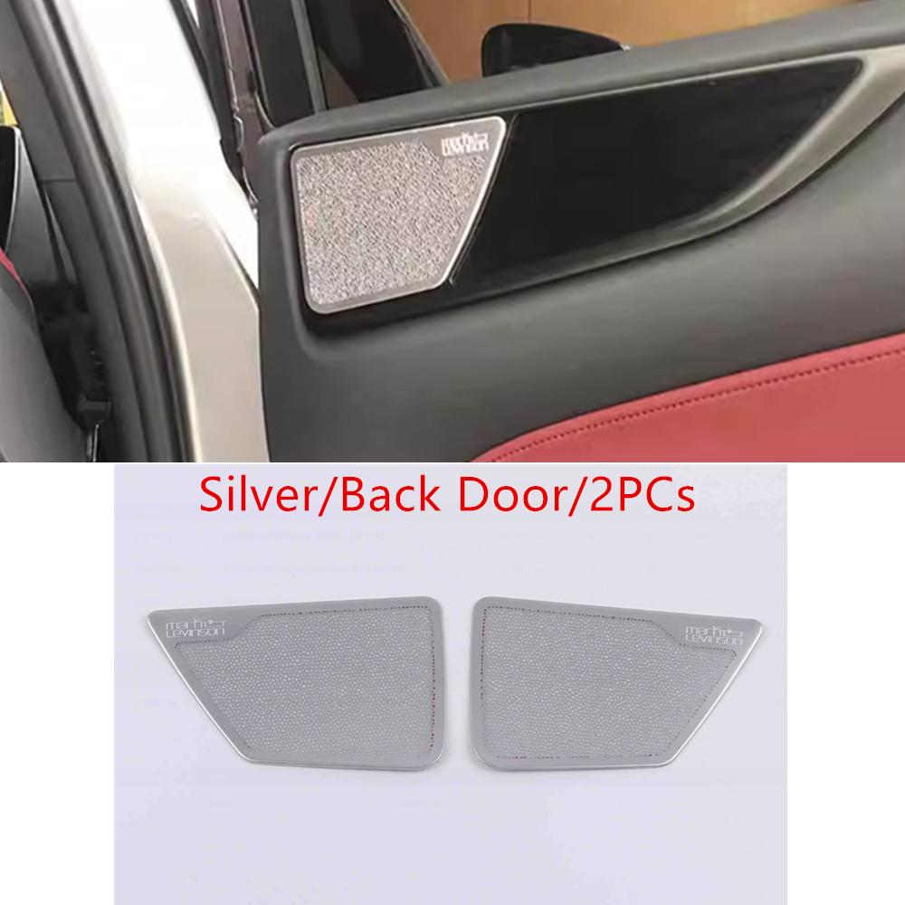 For Lexus NX 250 260 350h 350 F   2024 Stainless Steel Car Inner Door Audio Speaker Covers Stereo Trim Stickers 4Pcs