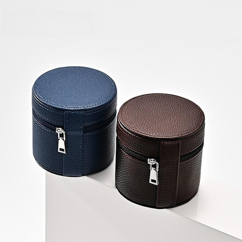 Luxury PU Leather Watch Box, High Grade Wristwatch Gift Box, Portable Travel Watch Storage Organizer Case