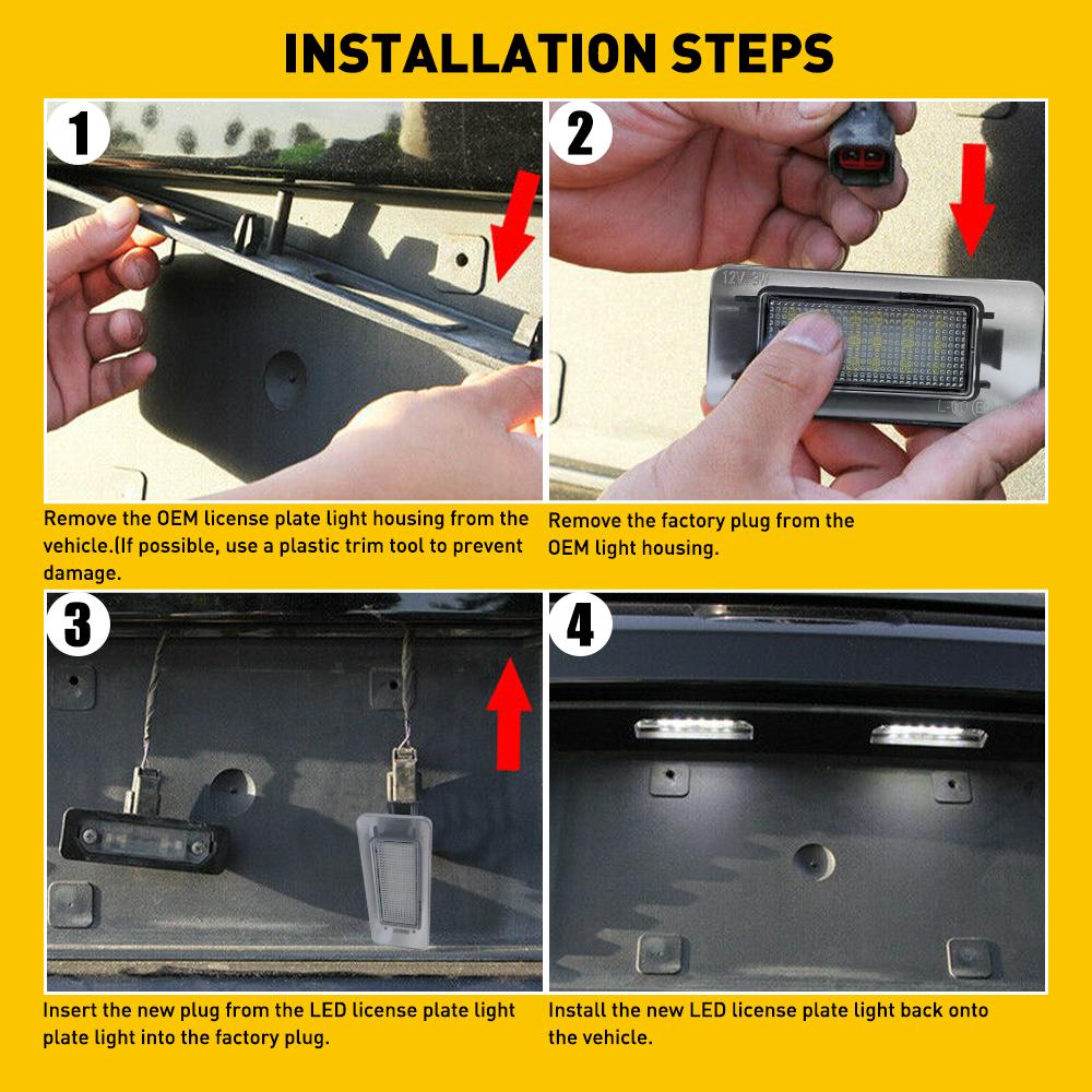 1Pcs Car LED License Number Plate Light Bulb CANBUS for Dodge Charger Challenger Magnum Avenger Dart 2010 2011 2012 2013 2014