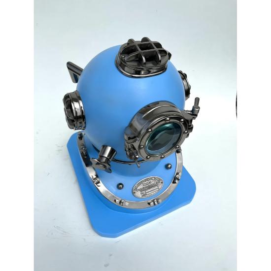 Scuba anchor Scuba diving helmet Replica | Anchor engineering diving helmet | Sky Blue diving helmet | Marine scuba diving divers helmet
