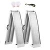 2Pcs 85inch Aluminum Folding Loading Ramps with Handle Foldable Truck Loading Ramps for Motorcycles Lawn Mowers UTVs and More