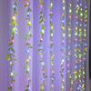 Willow Leaf LED String Lights for Ceiling & Curtain Decor