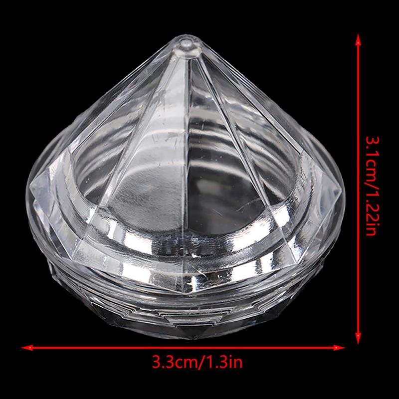 10Pcs/Set Mini 5g Diamond Cosmetic Empty Jar Pots Refillable Cream Boxes for Beauty Makeup Cosmetics