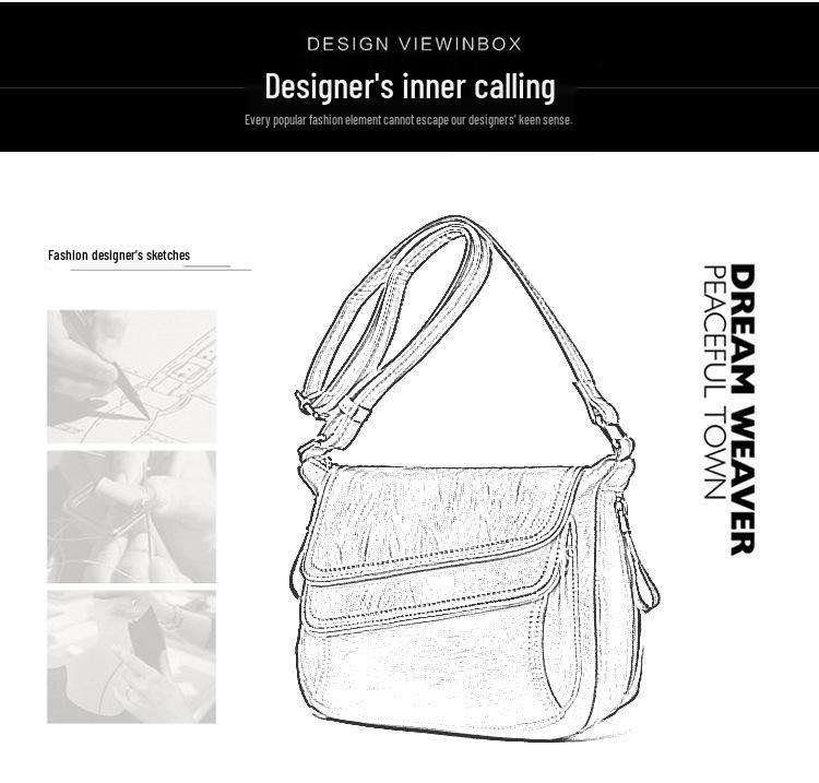 2024 Damenmode Weiche Leder Umhängetasche - Neuer Koreanischer Stil, Europäisch & Amerikanisch Inspirierte Damen Schultertasche.