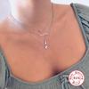 S925 Sterling Silver Wind Mama Mother'S Day Gift Necklace, Temperament Ladies Clavicle Platinum Necklace