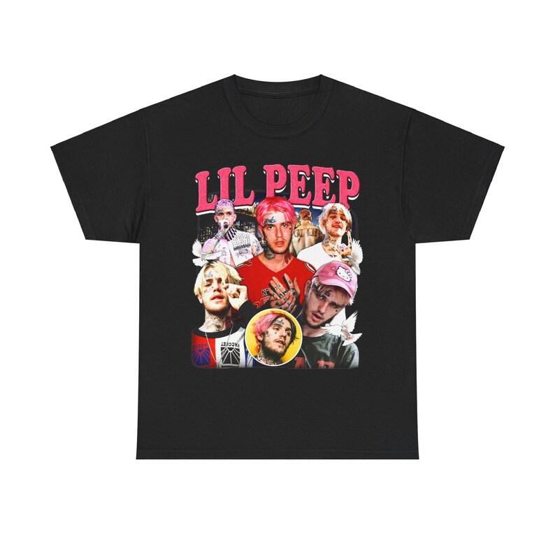 Lil Peep Collage Vintage Graphic T-shirt L