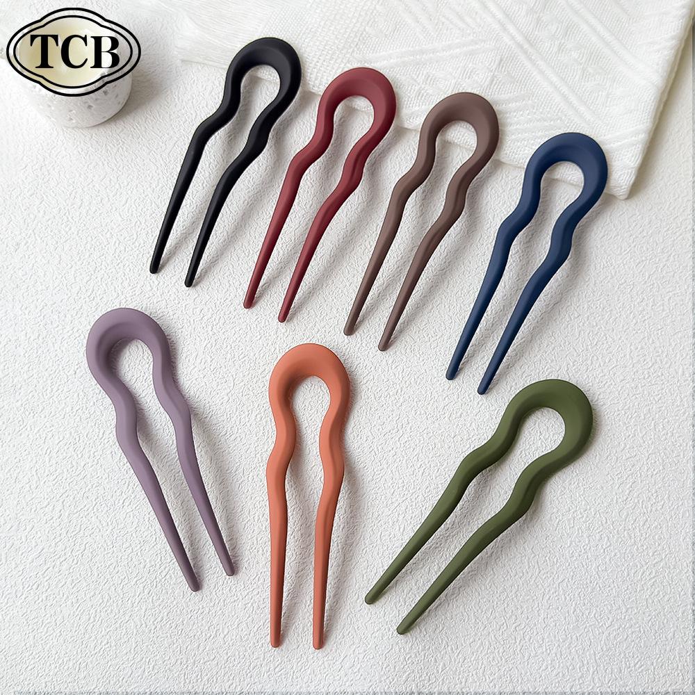 Elegant 2025 U-Shaped Japanese Korean Hairpin Clip for Buns