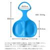 Hip Slider, Snow Sled, Grass Sled, Outdoor Slide with Handles, Kids' Blue