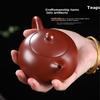 MENGTING Purple Clay Teapot, Handmade Authentic Household Tea Pot, Original Ore Red Mud Purple Clay Kung Fu Tea Set Brewing Teapot